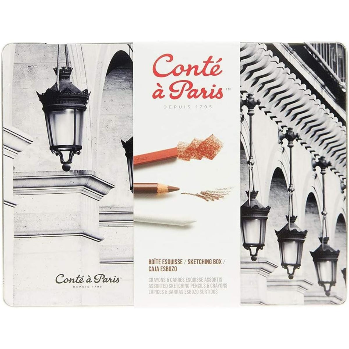 Estojo de Desenho Conté à Paris - 21 Itens - Sketching Crayon Conté à Paris