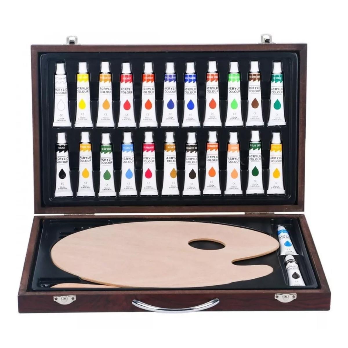 Estojo de Tinta Acrílica Sinoart - 34 Peças Sinoart