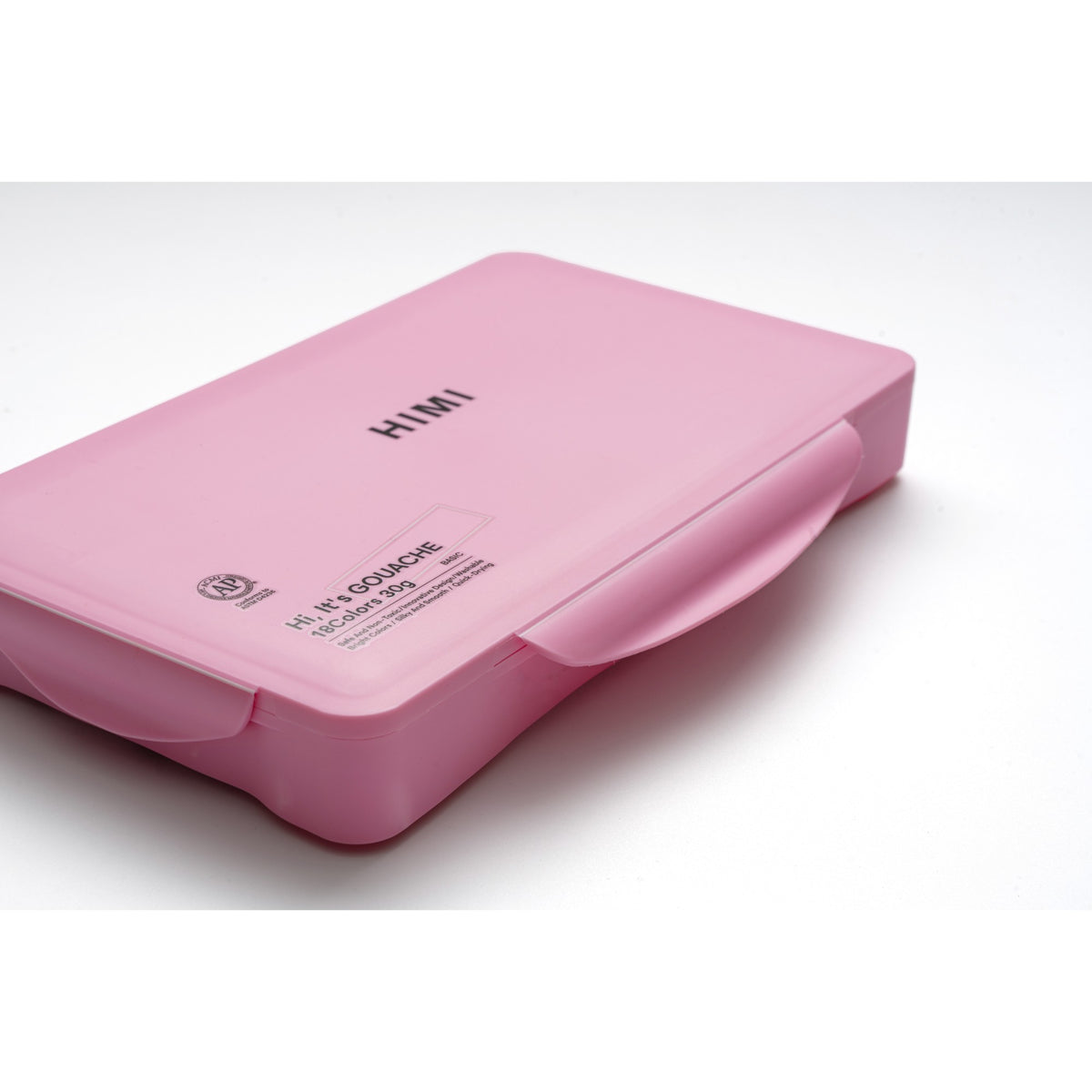 Estojo de Tinta Guache Himi - 18 Cores - 3 Pincéis - Rosa HIMI