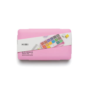Estojo de Tinta Guache Himi - 18 Cores - Rosa