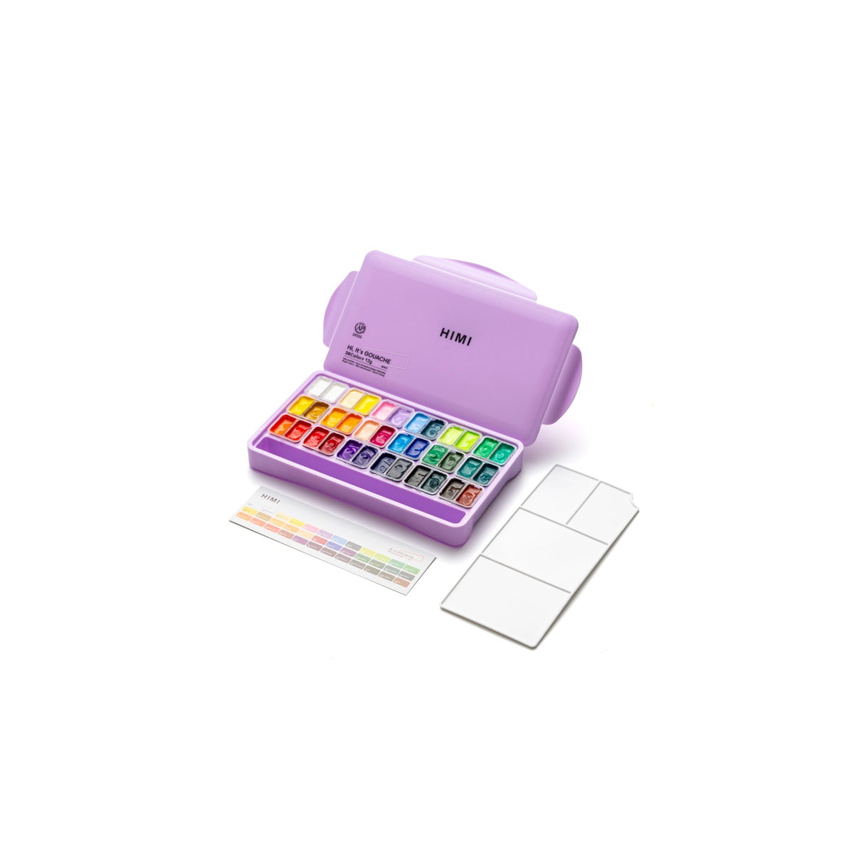Estojo de Tinta Guache Himi - 36 Cores - Roxo HIMI