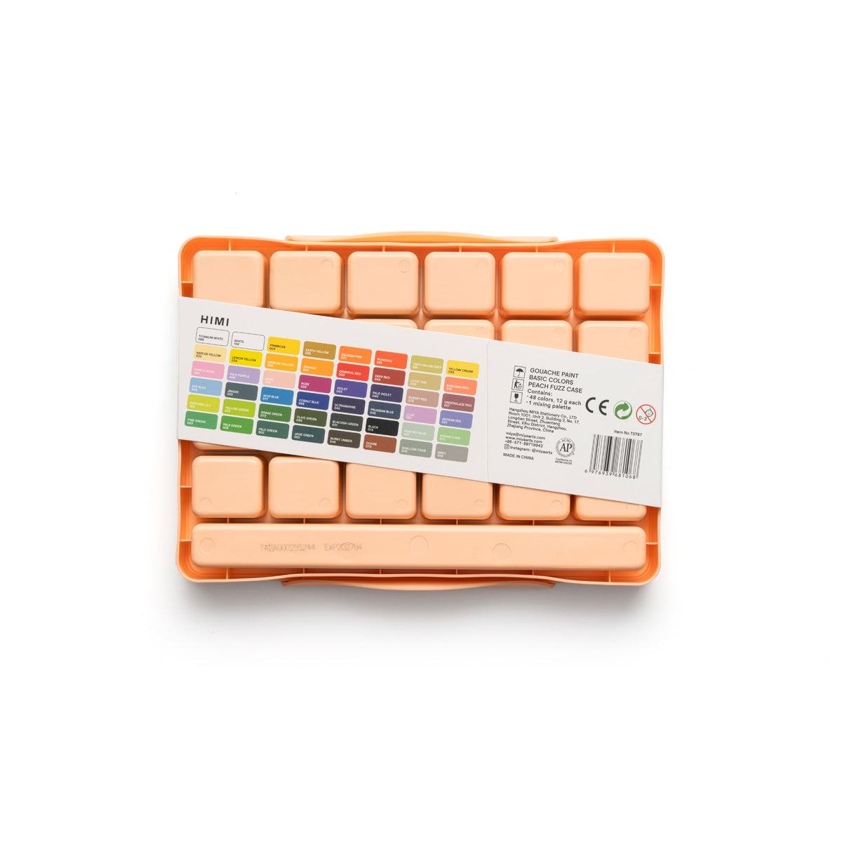Estojo de Tinta Guache Himi - 48 Cores - Peach HIMI