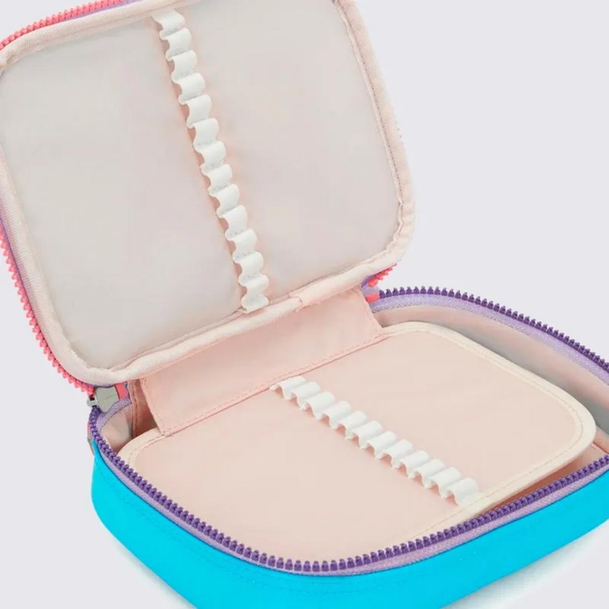 Estojo Kipling 100 Pens - Galaxy Turquoise FC Kipling