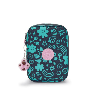 Estojo Kipling 100 Pens - Magical Print - Azul Kipling