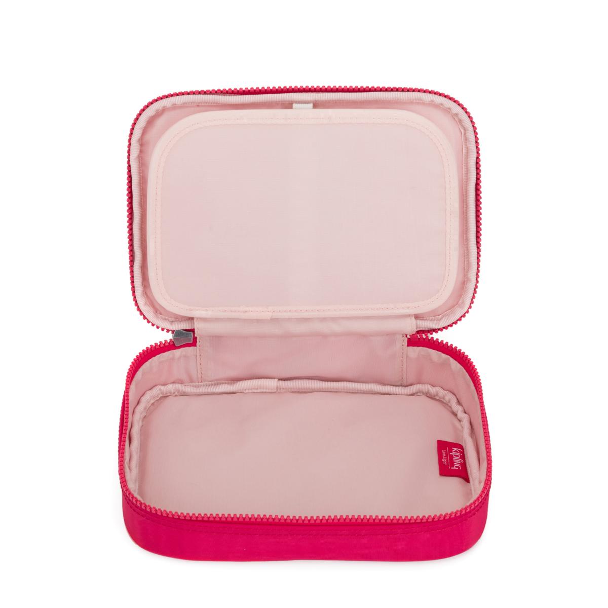 Estojo Kipling 100 Pens - True Pink - Rosa Kipling