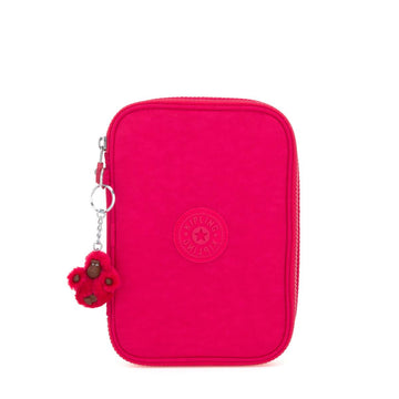 Estojo Kipling 100 Pens - True Pink - Rosa Kipling