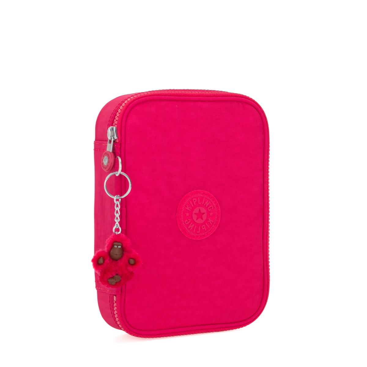 Estojo Kipling 100 Pens - True Pink - Rosa Kipling