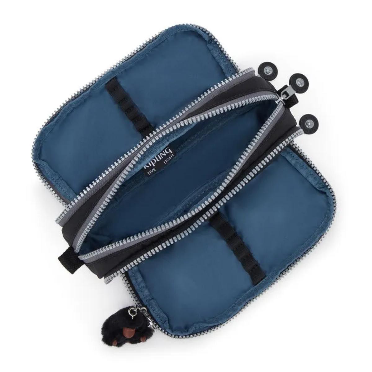 Estojo Kipling Gitroy - Space Black BL Livraria Skilo