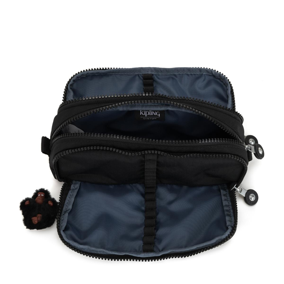 Estojo Kipling Gitroy - True Black - Preto Livraria Skilo