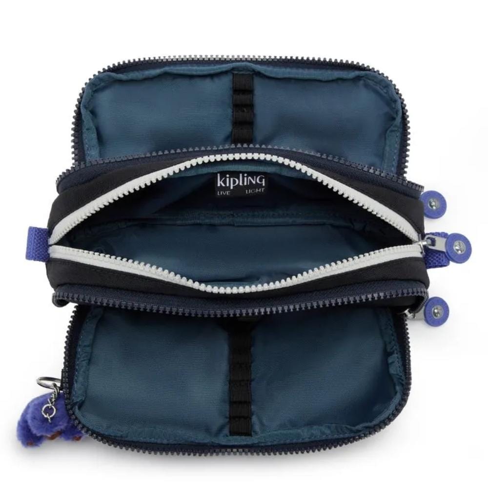 Estojo Kipling Gitroy True Block - Azul Kipling