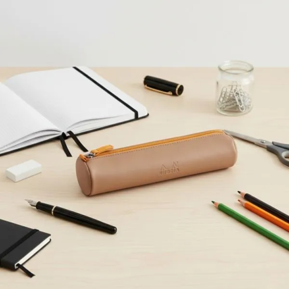 Estojo Rhodia Round Taupe -  318894C Livraria Skilo