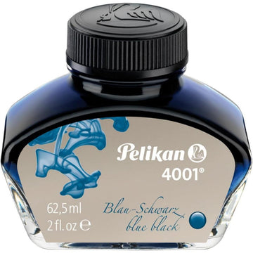 Tinta Para Caneta Tinteiro Pelikan 4001 - Blue Black- 62,5ml - 329151