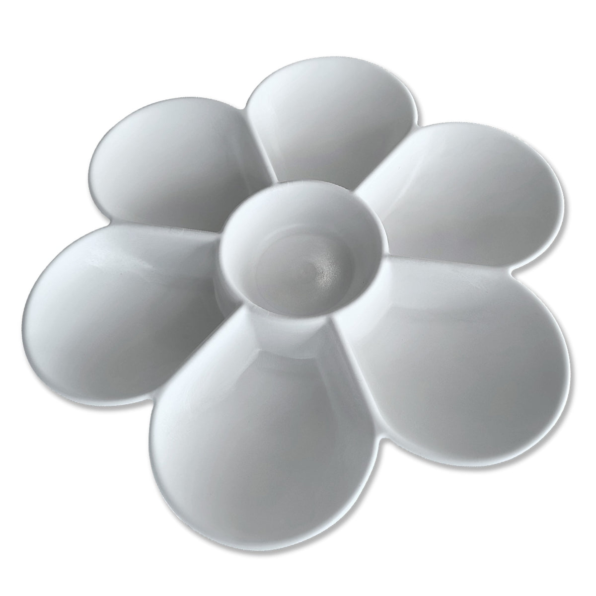 Paleta Godê Plástica Luarte - Formato Flor - 7 Cavidades
