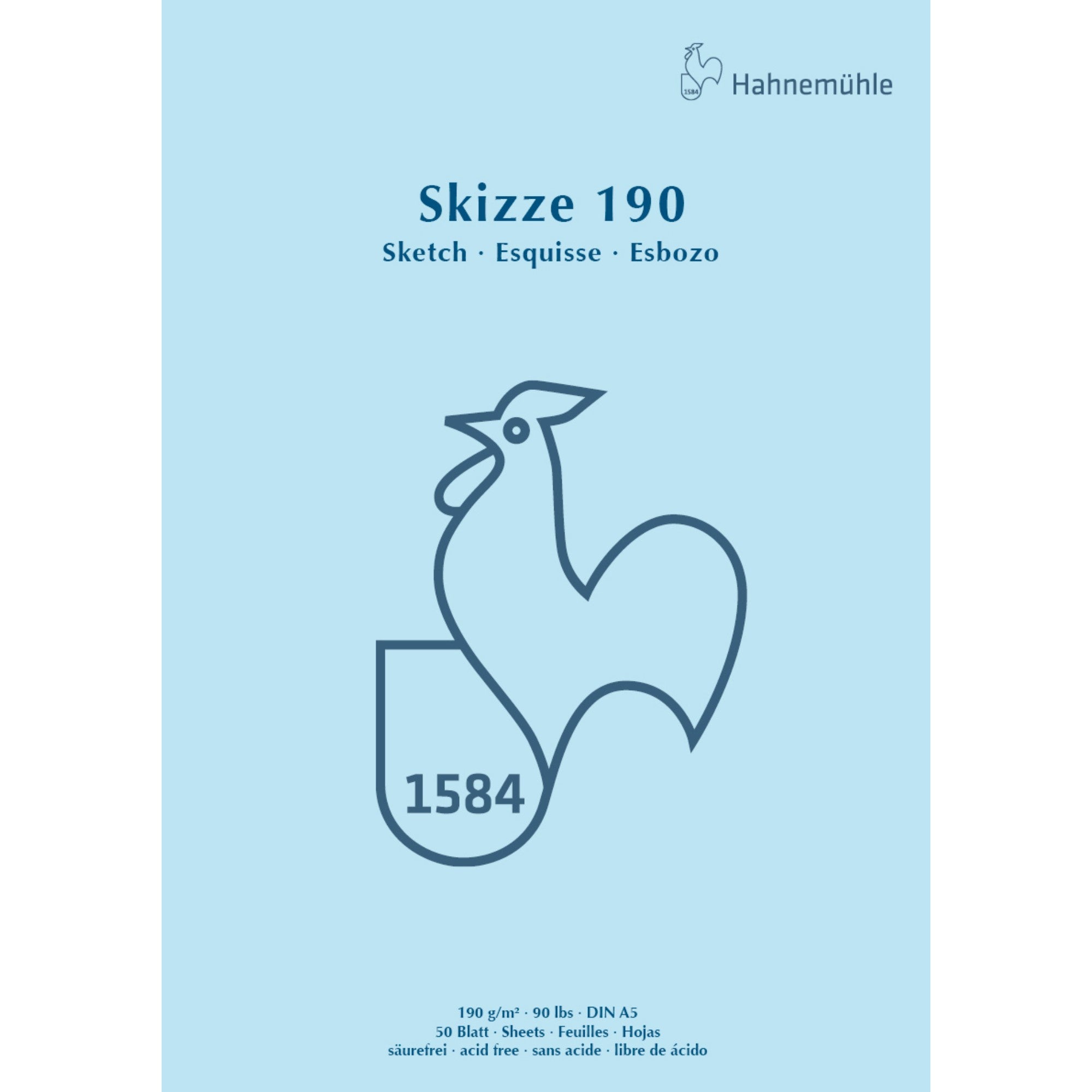 Bloco Desenho Hahnemühle Sketch Pad 190 - A5 - 190g/m² - 50 Folhas