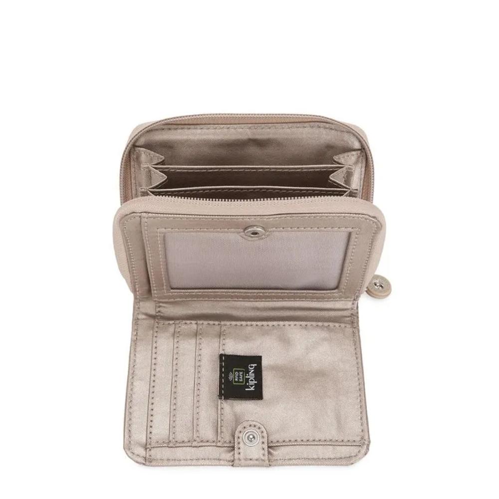 Carteira Kipling Money Love - Gold Metallic Glow
