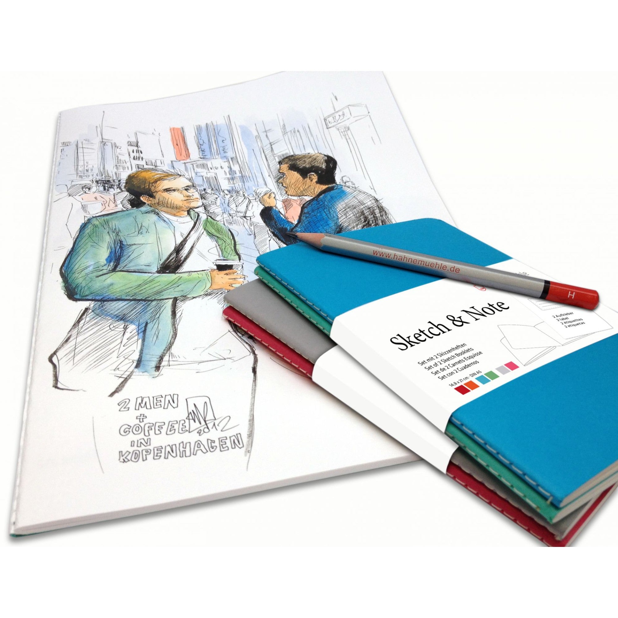 Sketch & Note Hahnemühle - Grey/Pink Set - A6 - 125g/m²
