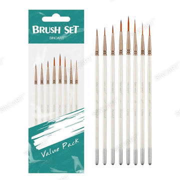 Kit de Pincel Para Detalhes Sinoart - 8 Pinceis