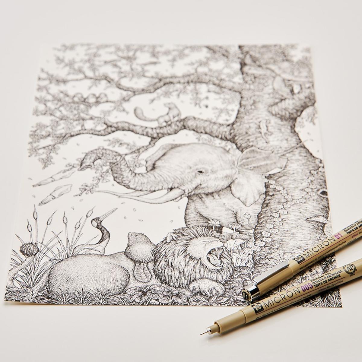 Caneta Pigma Micron 0,05 Marrom - Sakura