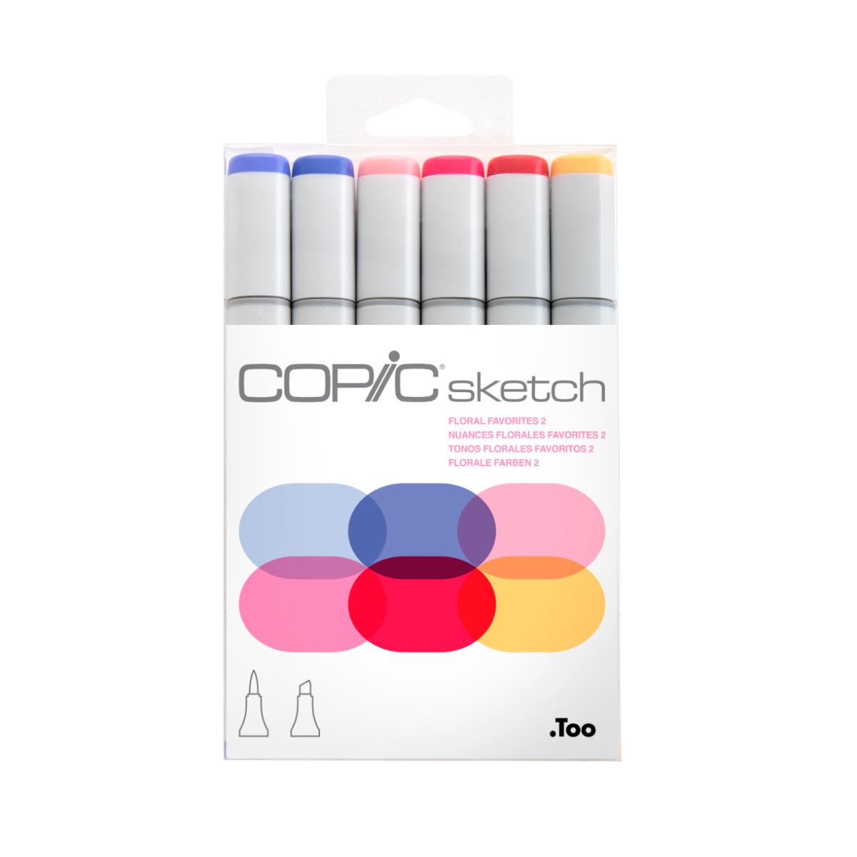Copic Sketch Floral Fav II - Kit com 6 Cores Florais