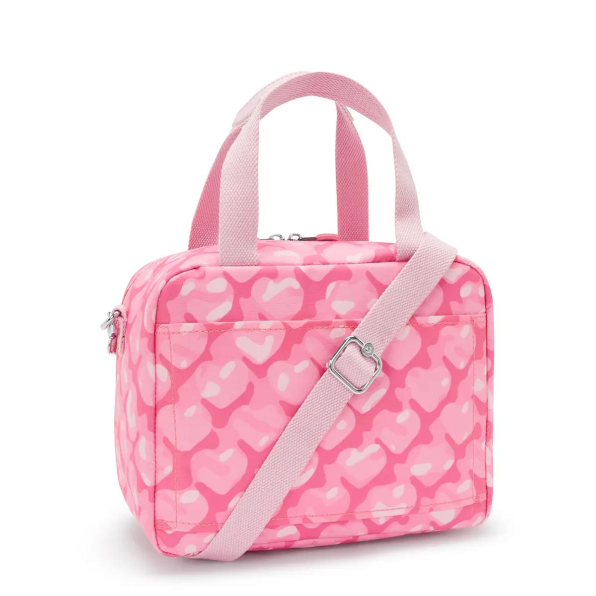 Lancheira Kipling Miyo - Adorable Hearts - Estampada