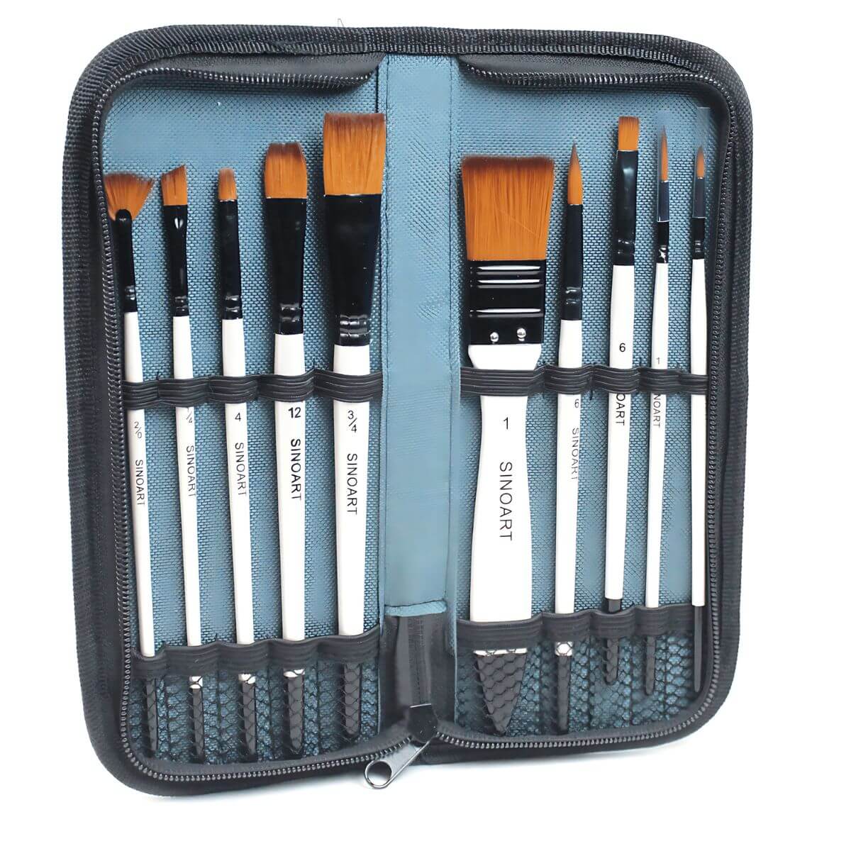 Kit Pincel Sinoart Hobby & Art SFB0243 - Estojo c/ 10