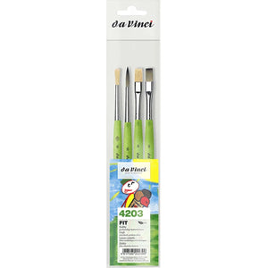 Pincel Da Vinci Fit Série 373 - 4 Pinceis Conjunto 4203