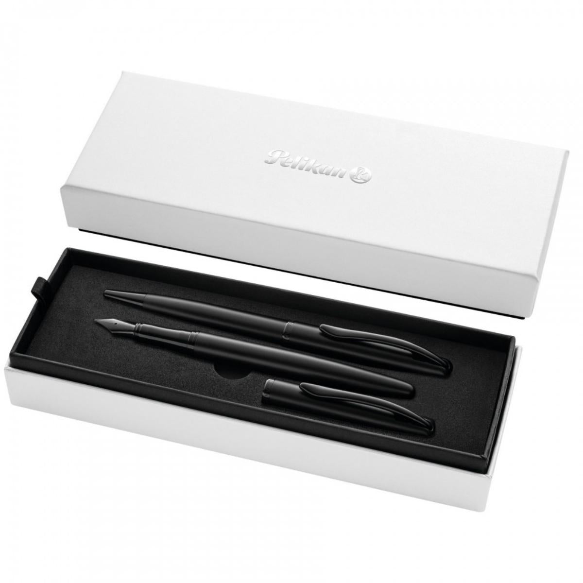 Gift Set Pelikan Jazz - Caneta Tinteiro e Esferográfica Carbon Black Pelikan