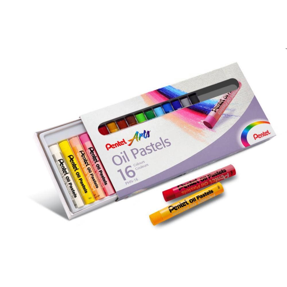 Giz Pastel Oleoso Pentel 16 Cores - PHN-16 Pentel