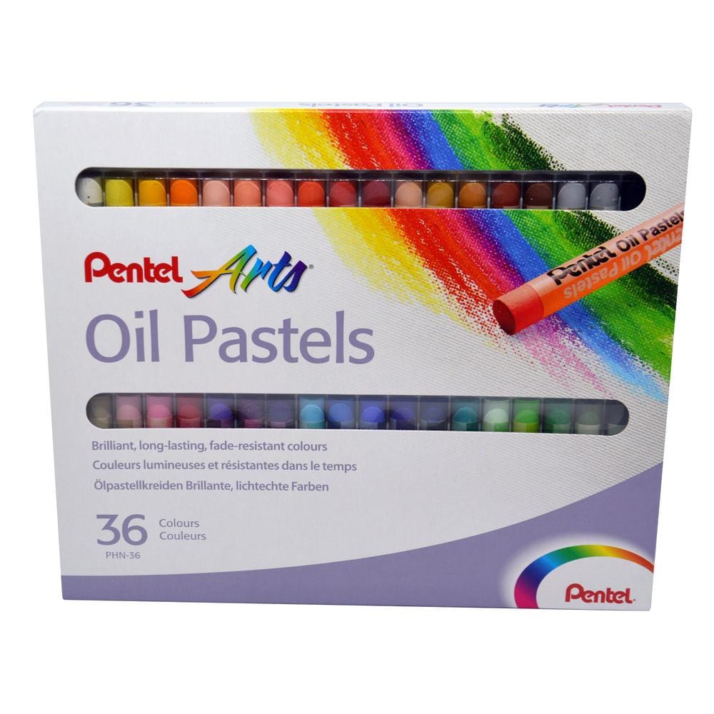 Giz Pastel Oleoso Pentel 36 Cores - PHN-36 Pentel