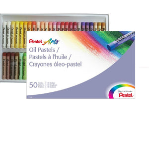 Giz Pastel Oleoso Pentel 50 Cores - PHN-50