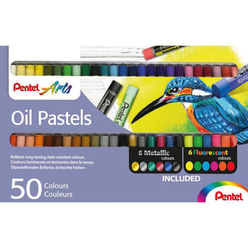 Giz Pastel Oleoso Pentel  - 50 Cores Sortidas Pentel