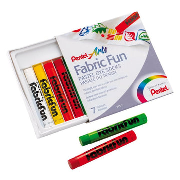 Giz Pastel Para Tecido Pentel - 7 Cores Pentel