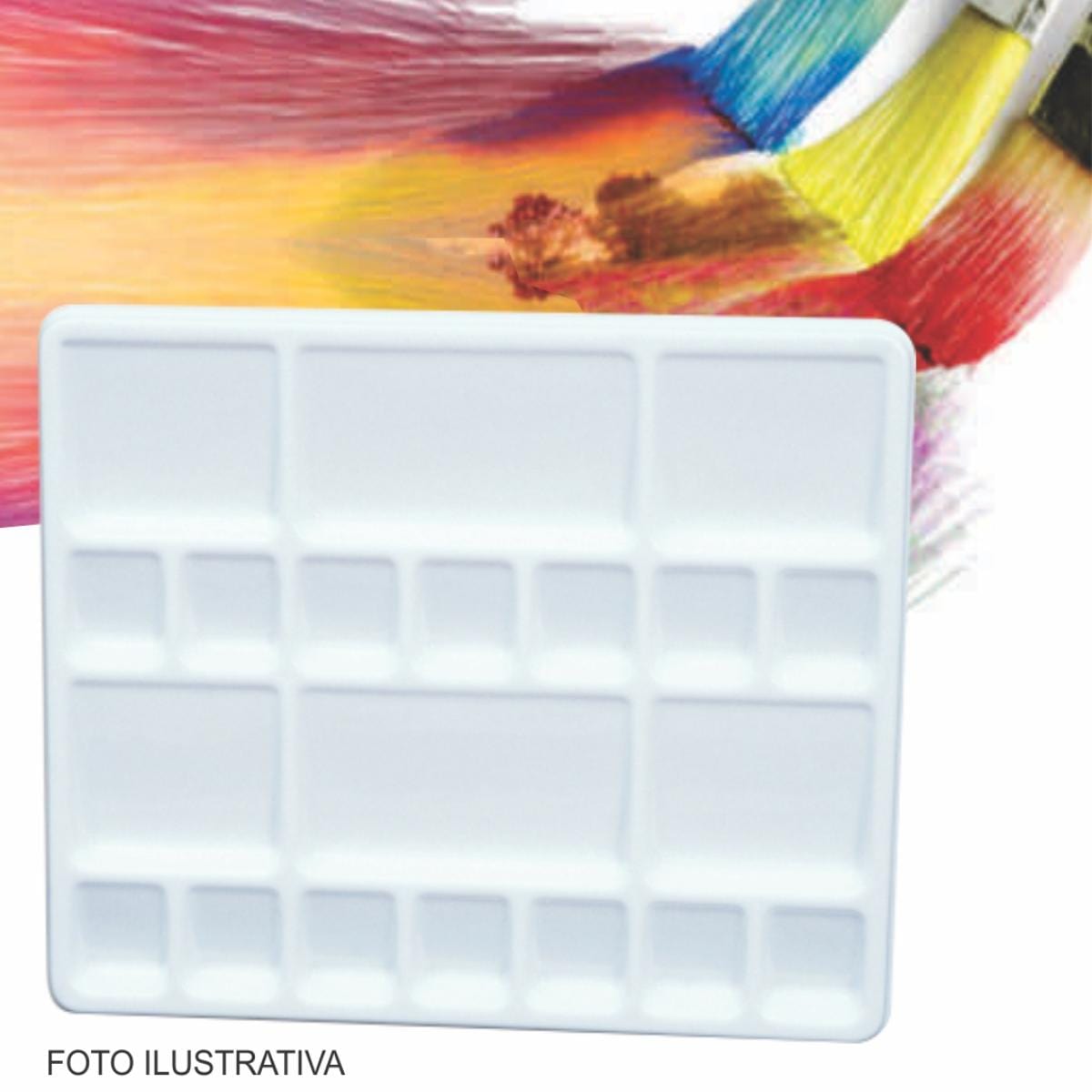 Godê  Plástico Trident - 20 Cavidades 26x22cm - Modelo 12457 Trident