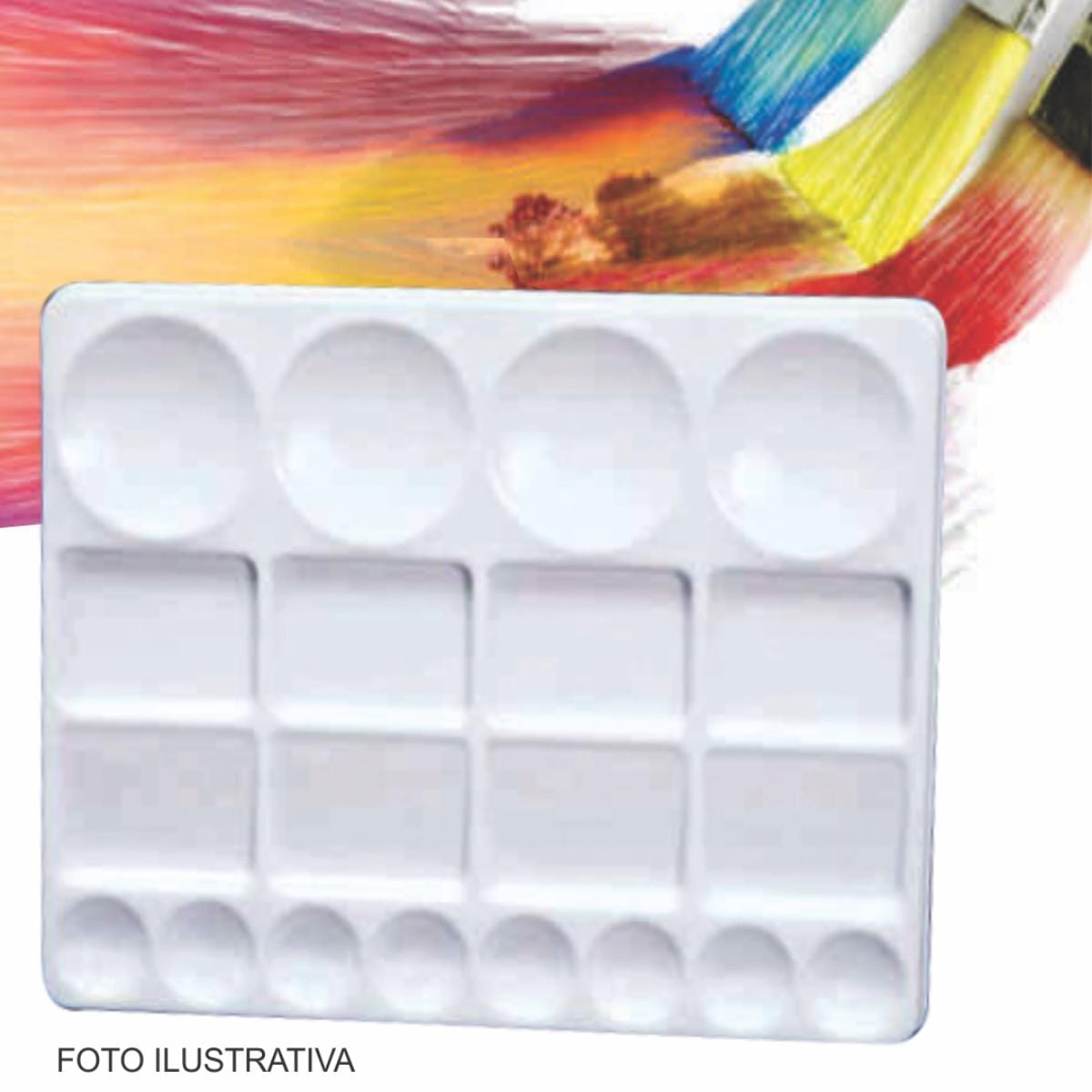 Godê  Plástico Trident - 20 Cavidades 33x25cm - Modelo 12454 Trident