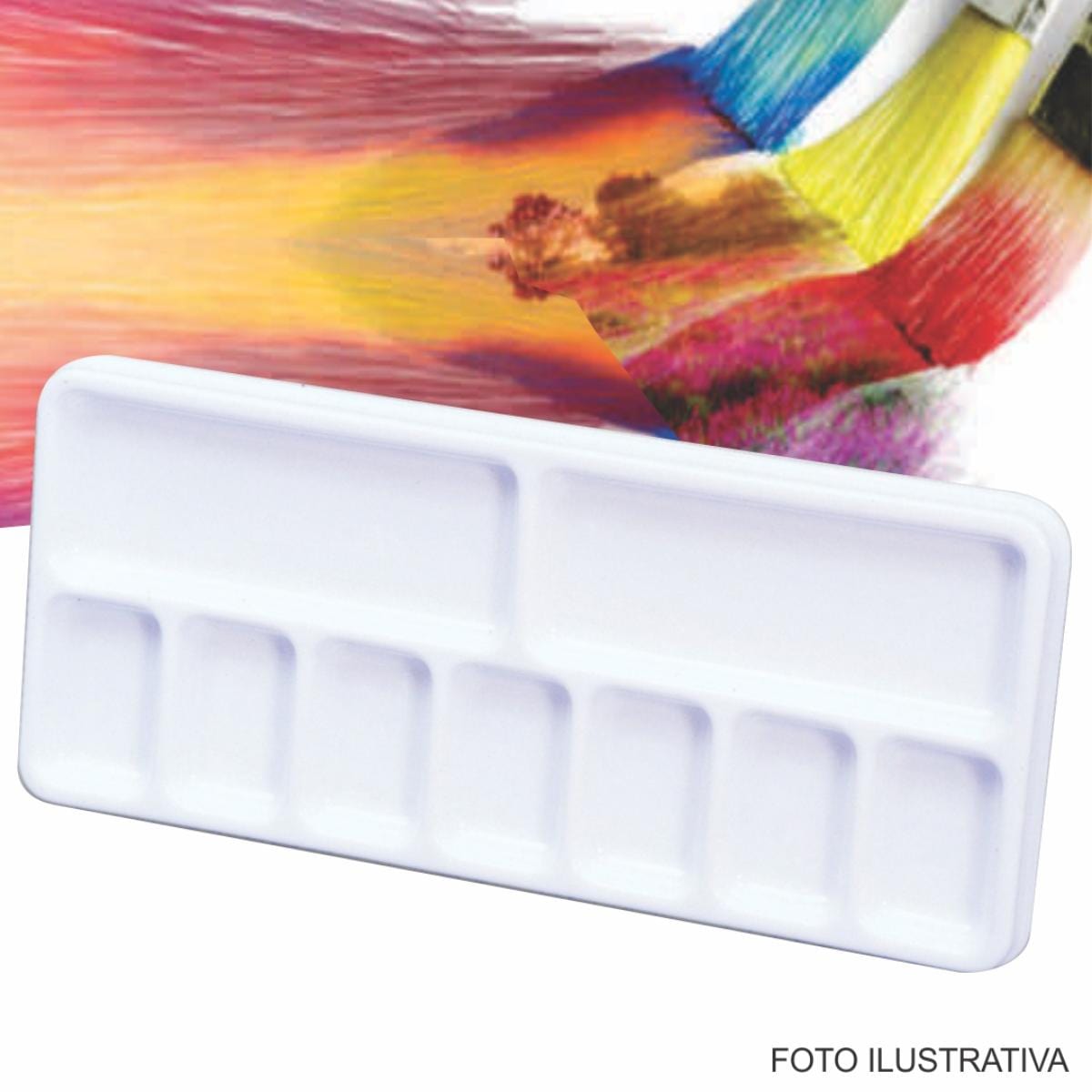 Godê  Plástico Trident - 9 Cavidades 26x12cm - Modelo 12458 Trident