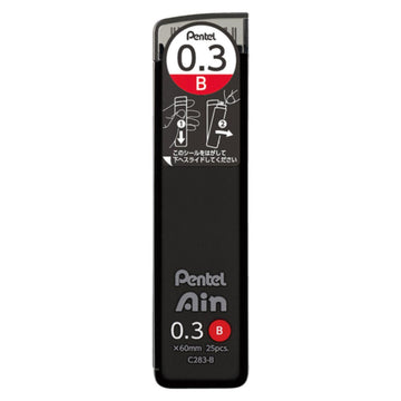 Grafite Pentel Ain Stein 0,3mm - B Pentel