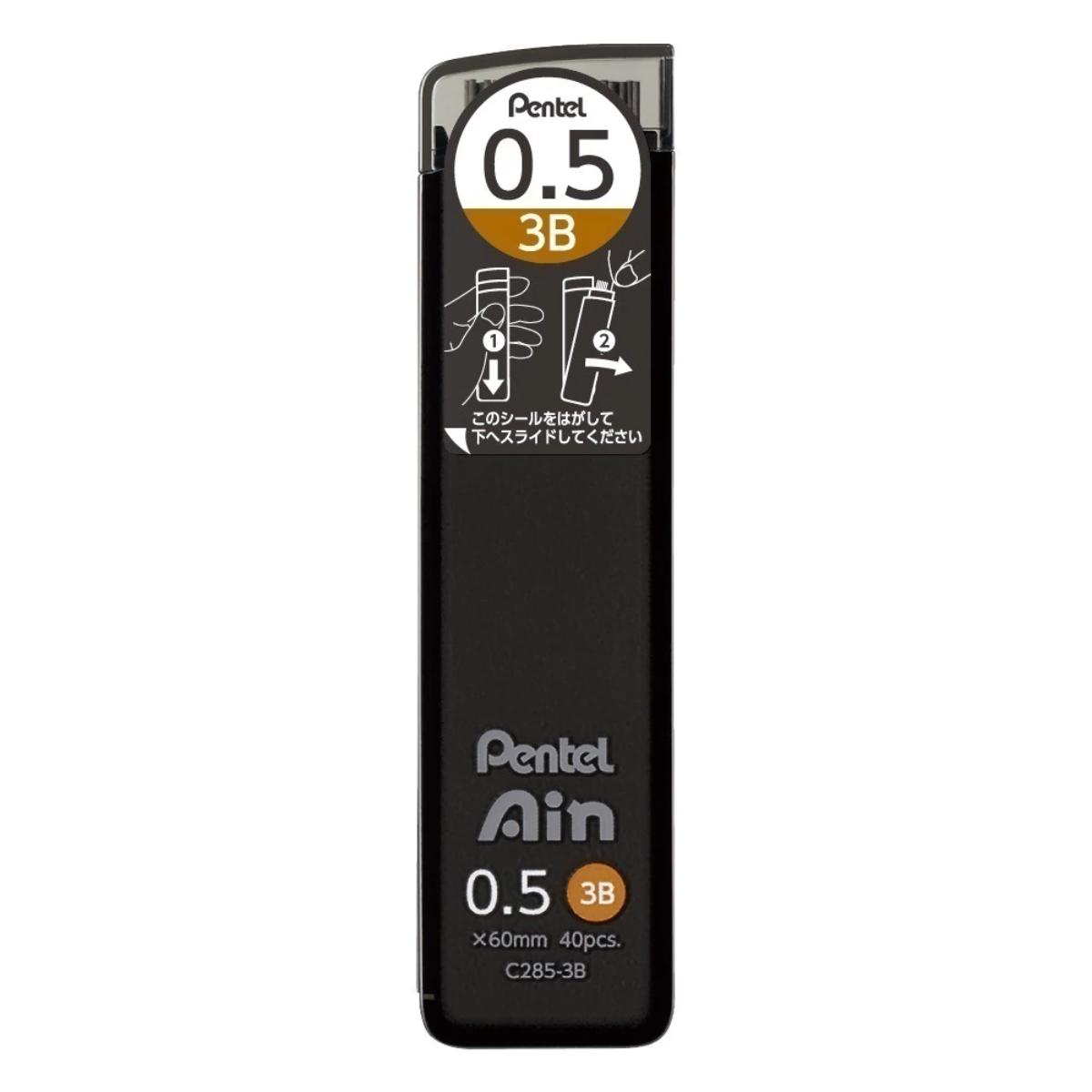 Grafite Pentel Ain Stein 0,5mm - 3B Pentel