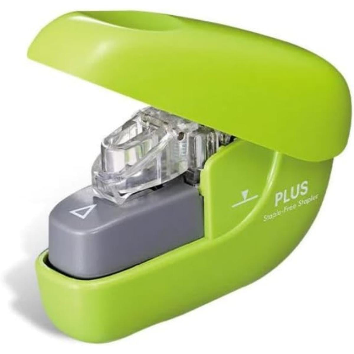 Grampeador Sem Grampo Pequeno - Plus Verde Plus