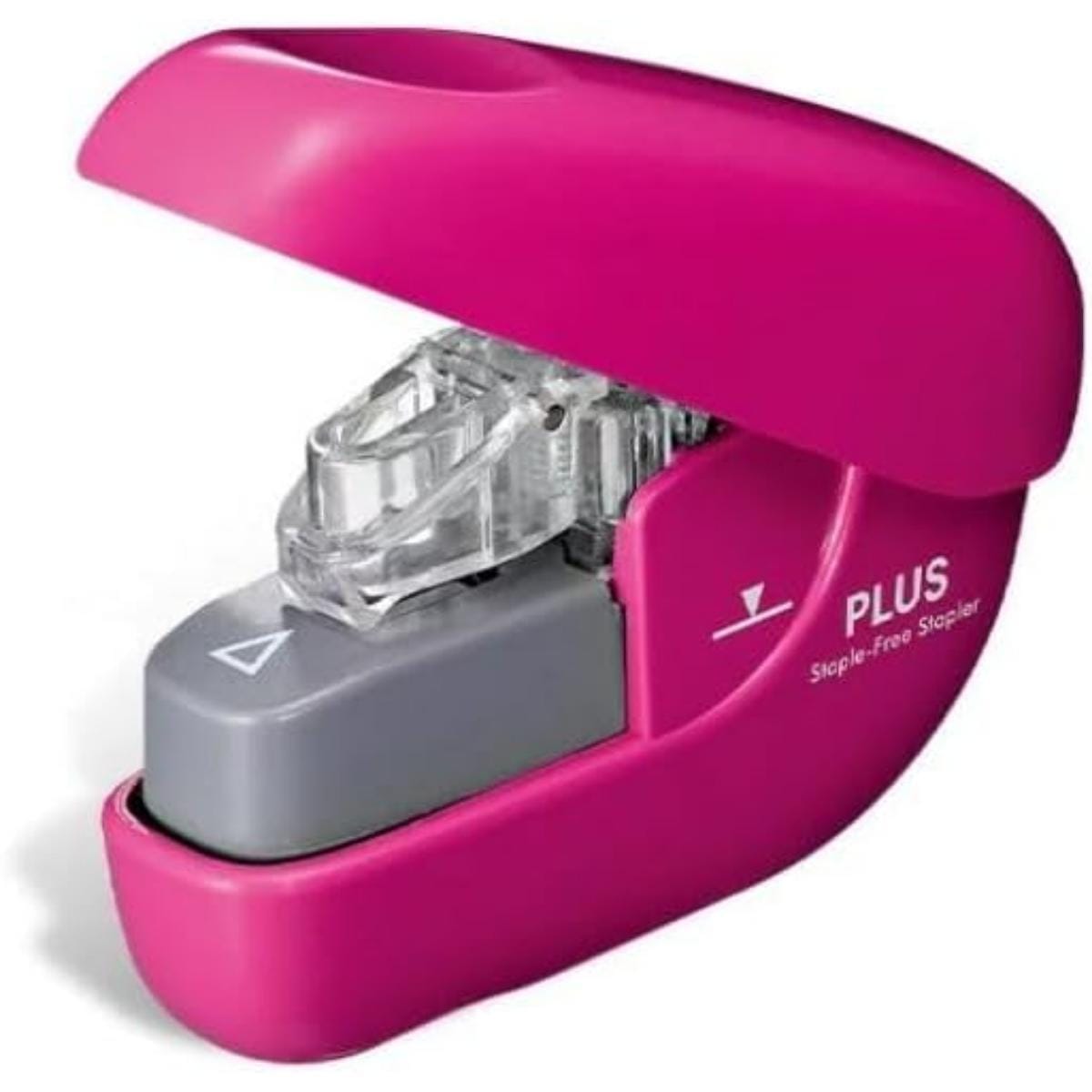 Grampeador Sem Grampo Pequeno - Plus Rosa Plus