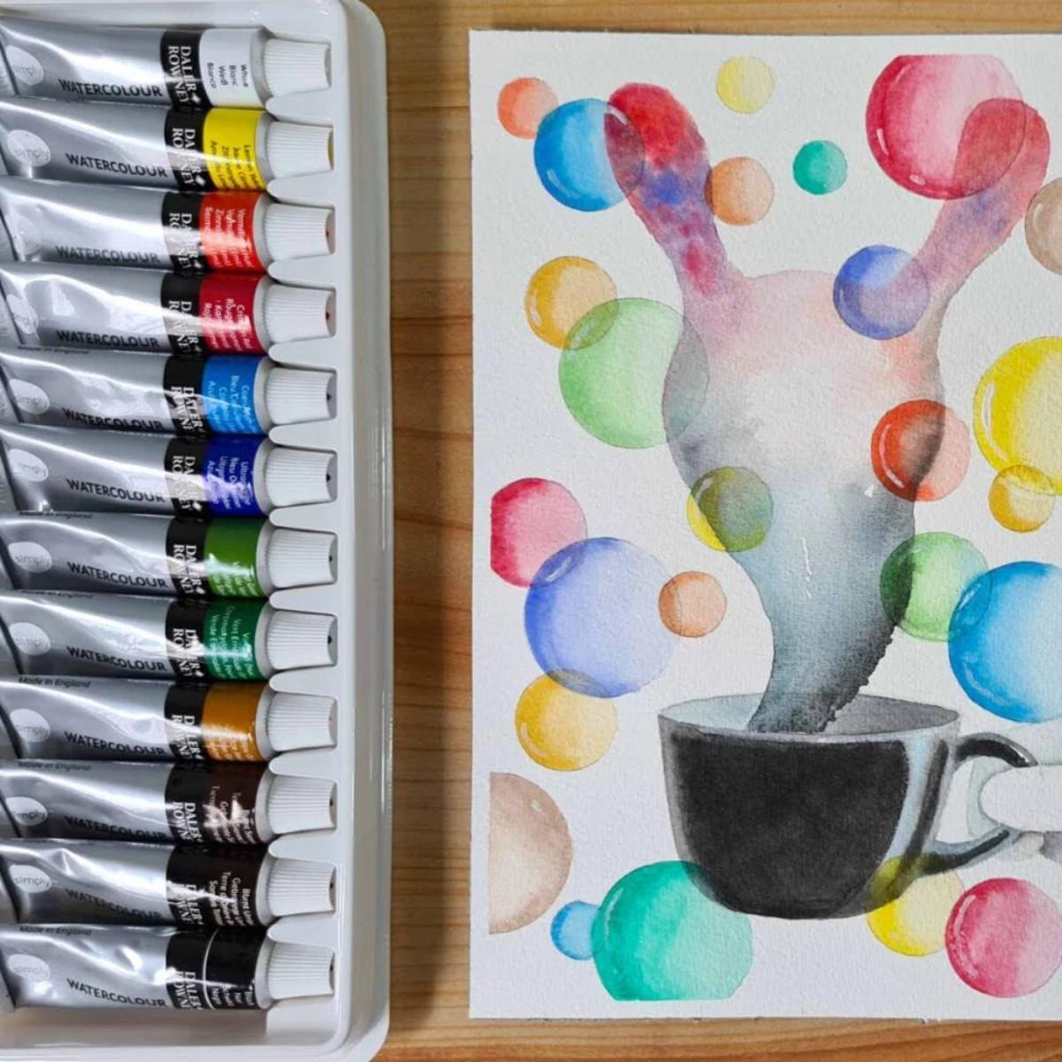 Kit Acrílica Daler & Rowney - Simply - 25 Itens Daler & Rowney