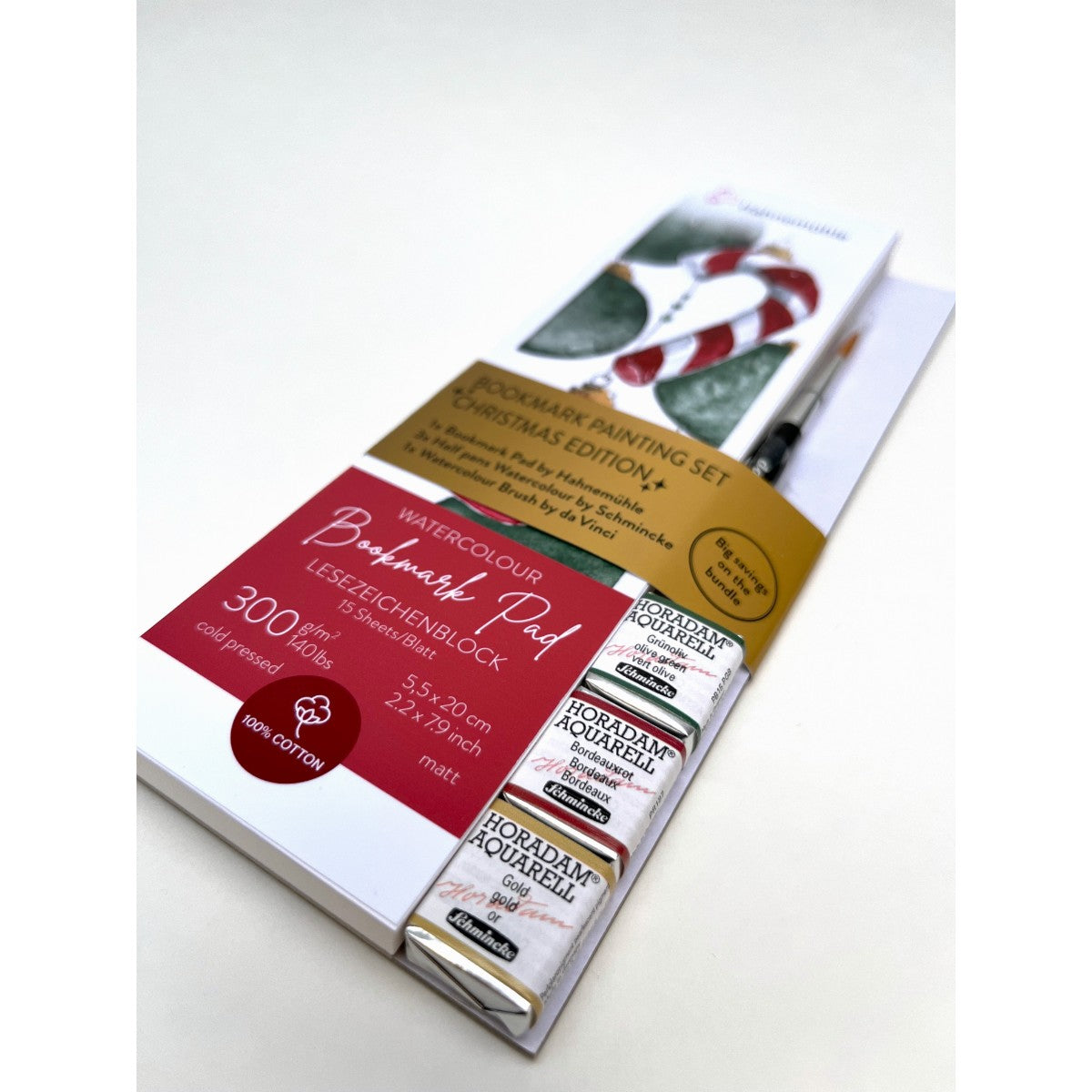 Kit Aquarela Hahnemühle Bookmark Painting Set - Christmas Edition Livraria Skilo
