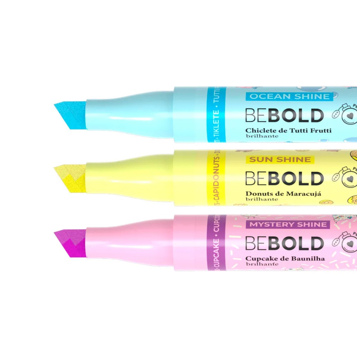 Kit Bebold Marca Texto Glitter + TikBalm Livraria Skilo