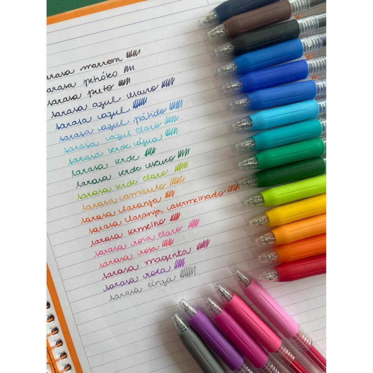 Kit Caneta Esferográfica Sarasa Clip 0.7mm - 20 Unidades NewPen