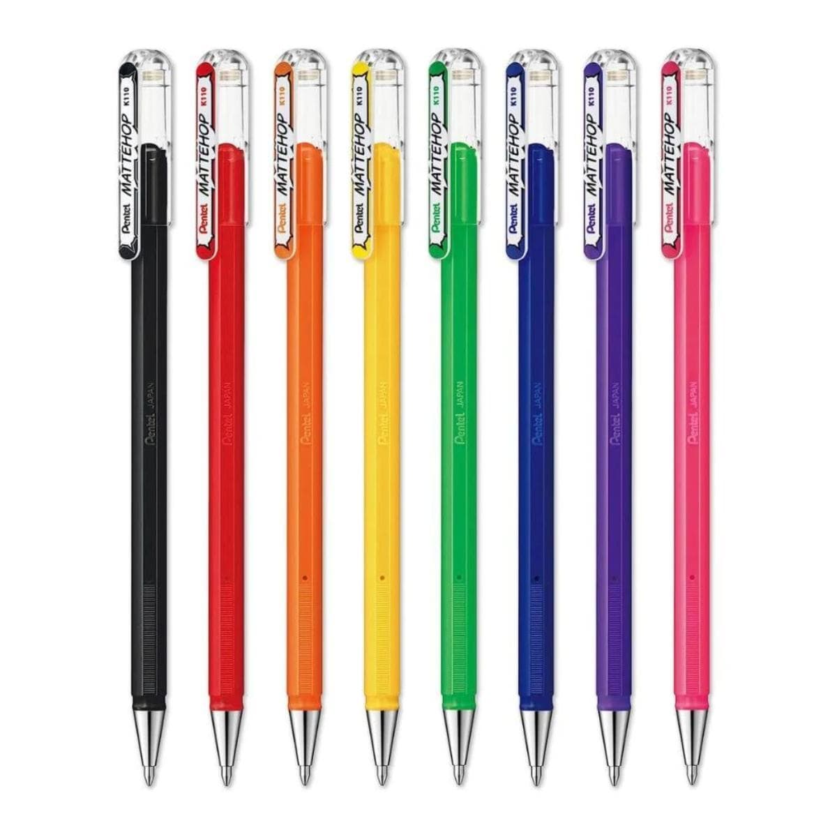 Kit Caneta Gel Mattehop 1.0mm - 8 cores Pentel