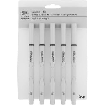 Kit Canetas Fineliner Winsor & Newton 0.3MM - 5 Unidades Winsor & Newton