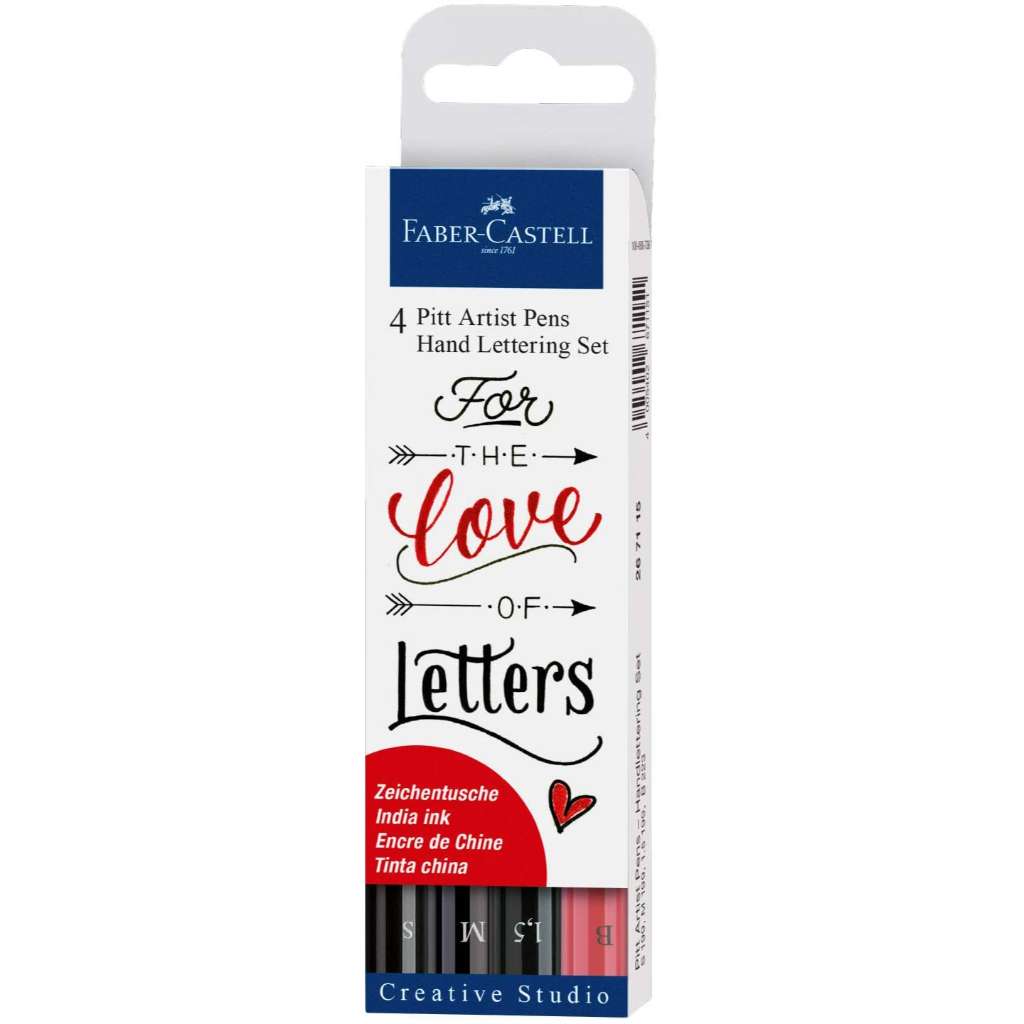 Kit Canetas Para Lettering Faber Castell - 4 Canetas Faber-Castell