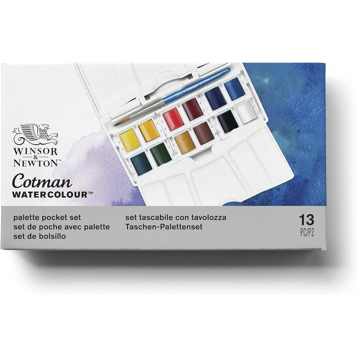 Kit de Aquarela Winsor & Newton Cotman em Pastilha - 13 Un Winsor & Newton