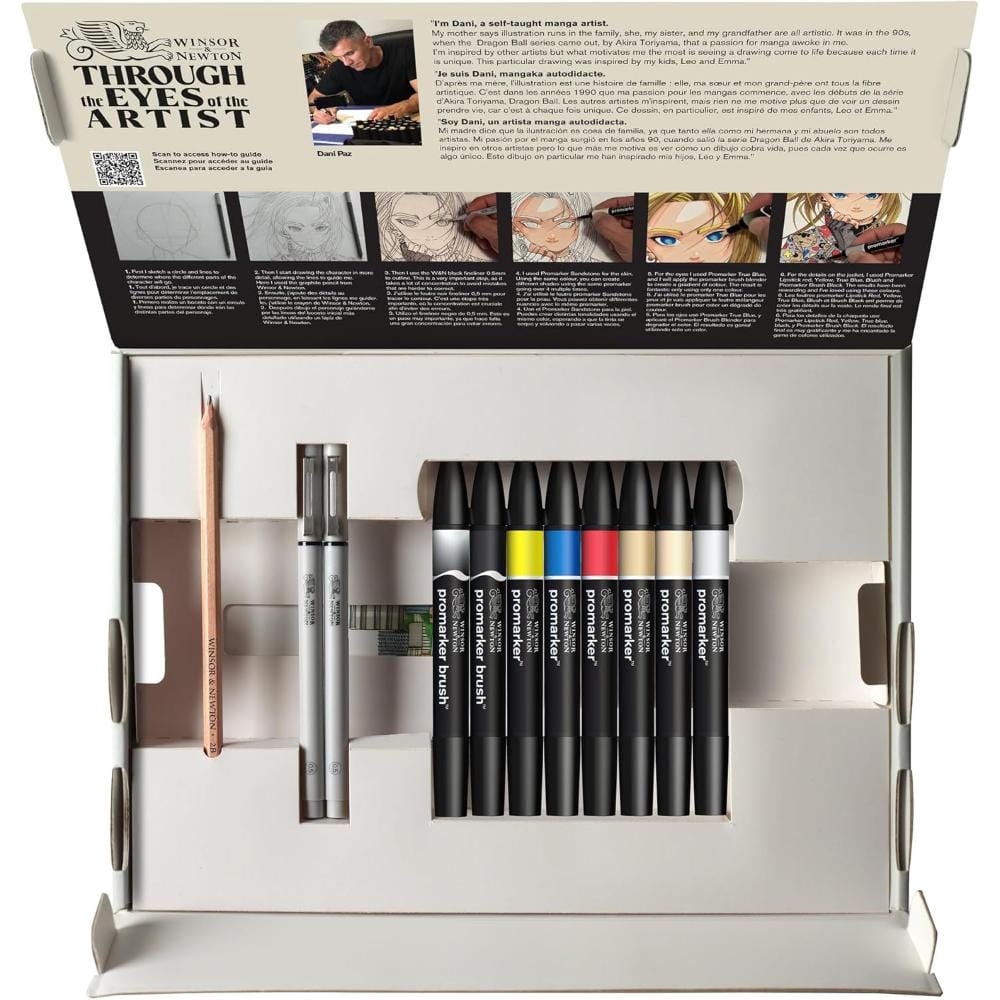 Kit de Desenho Winsor & Newton - Manga & Graphic Art - 0290197 Winsor & Newton