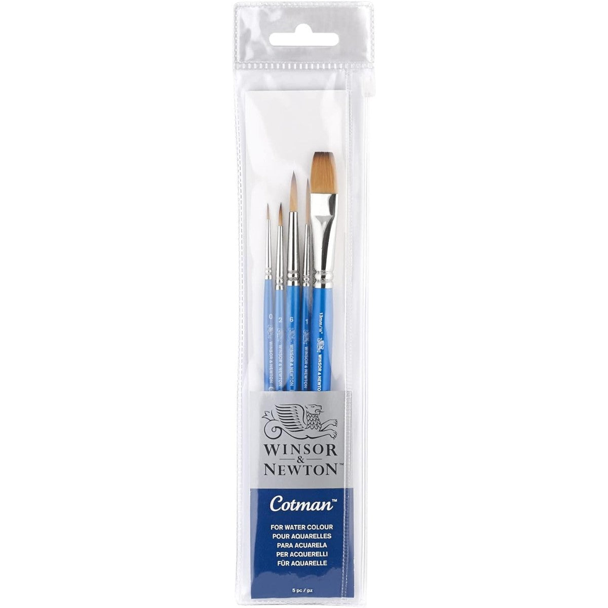 Kit de Pincéis Winsor & Newton Cotman - 5 Un Winsor & Newton