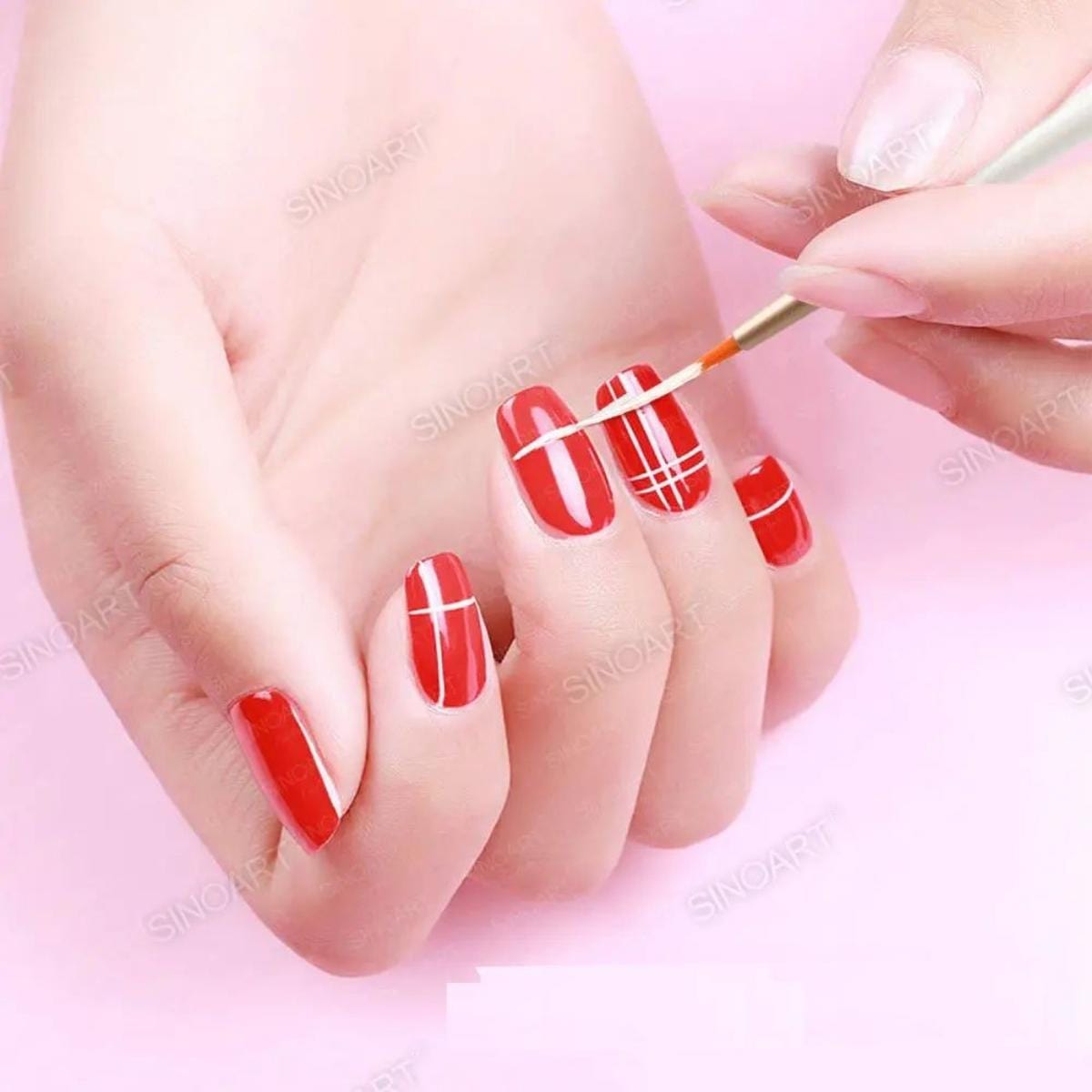 Kit de Pincel Para Detalhes Sinoart - 8 Pinceis Sinoart